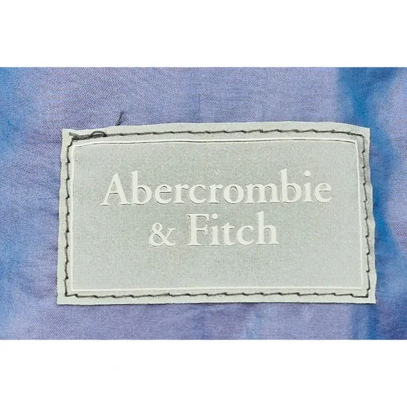 Abercrombie Kids Puffer Jacket Coat Sz 15/16 Blue with Hood Faux Fur Lining - Picture 4 of 11